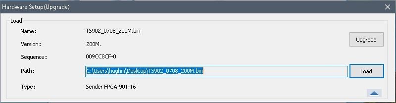 How to upgrade firmware via LedSet