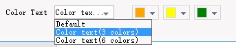 How to Show Text in Different Color